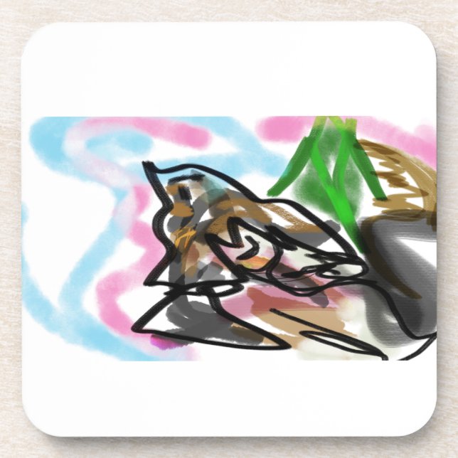 Posavasos Wolf autumn joy (Frente)