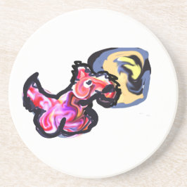 Posavasos Wolf light moon 