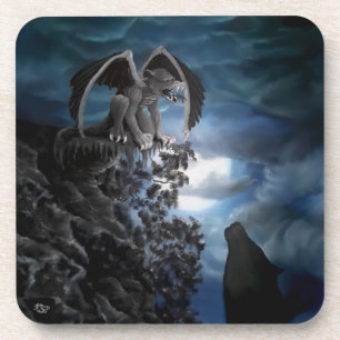 Posavasos Wolf Moon - Wolf con Golem