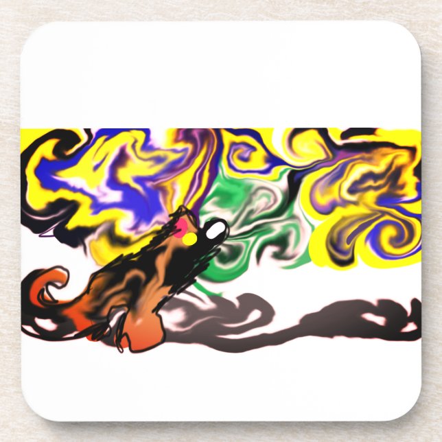 Posavasos Wolf night stary  (Frente)