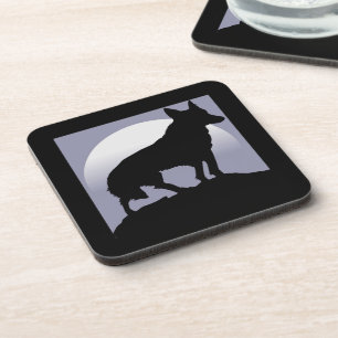 POSAVASOS WOLF SILHOUETTE