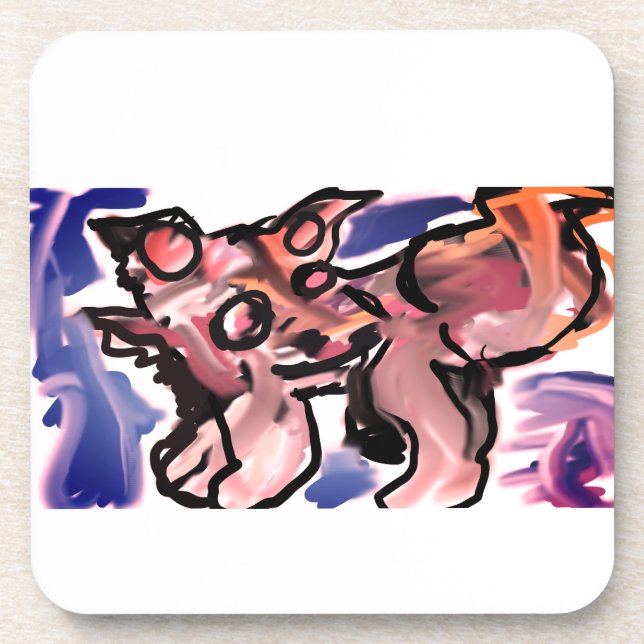 Posavasos Wolf wild winter  (Frente)