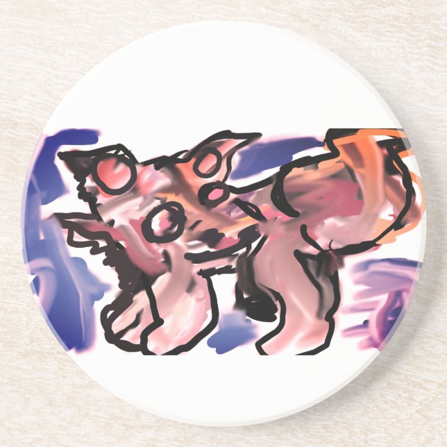 Posavasos Wolf wild winter  (Frente)