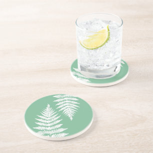 Posavasos Woodland Fern Personalizado Colores de fondo