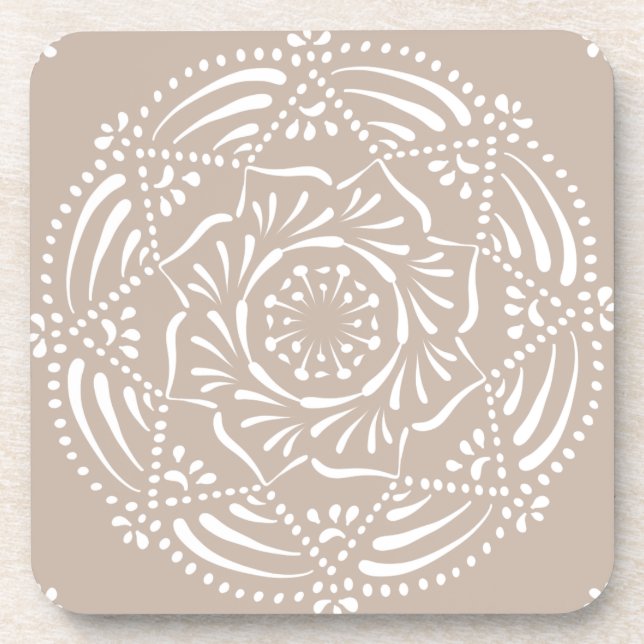 Posavasos Wool Mandala (Frente)