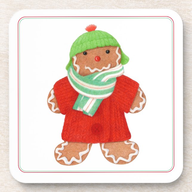 Posavasos WOOLIE GINGERBREAD Frescas Plásticas (Frente)