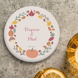 Posavasos Wreath & Fall Wedding Coaster
