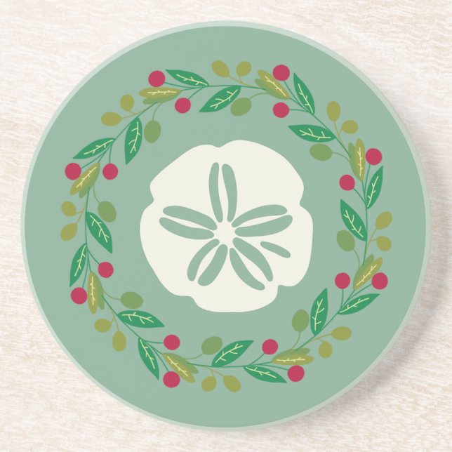 Posavasos Wreath, Navidades de la concha de arena (Frente)