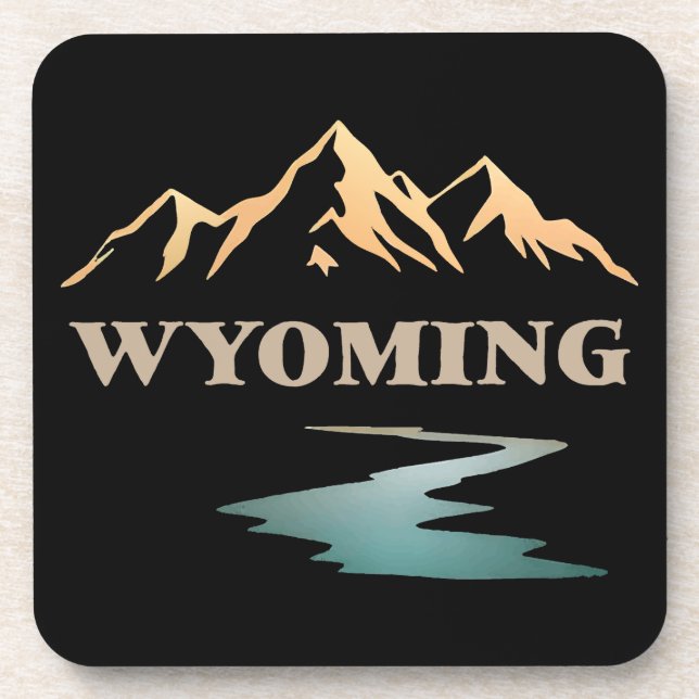 Posavasos Wyoming Estados Unidos de América (Frente)