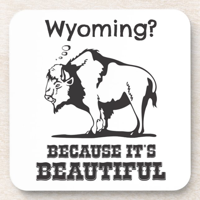 Posavasos ¿Wyoming? Porque es hermoso (Frente)