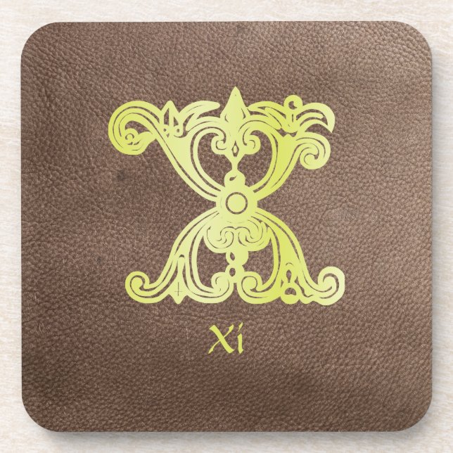 Posavasos X Capital Decorativo Botánico Medieval (Frente)