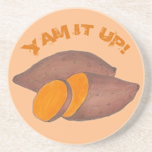 Posavasos Yam It Up Funny Naranja Sweet Potato Funny Foodie