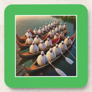 Posavasos Yarnball Rowing