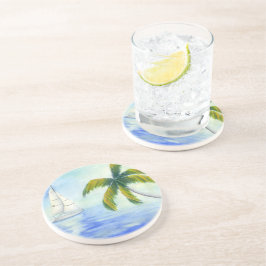 Posavasos Yate en el mar Palma