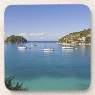 Posavasos Yates anclados, Lakka, Paxos, Grecia