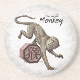 Posavasos Year of the Monkey Chinese Zodiac Art