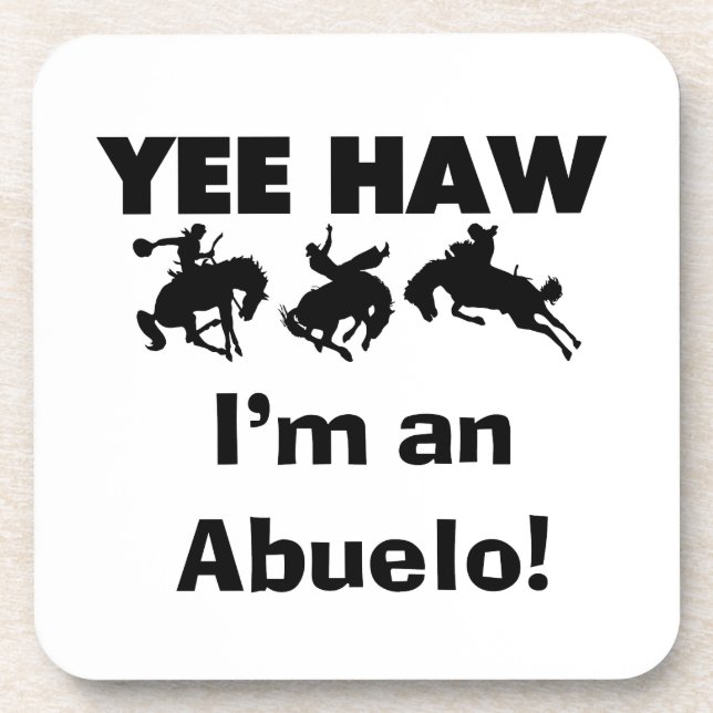 Posavasos Yee Haw soy un Abuelo camisetas y regalos (Frente)