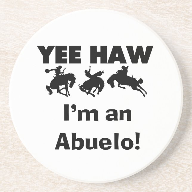 Posavasos Yee Haw soy un Abuelo camisetas y regalos (Frente)