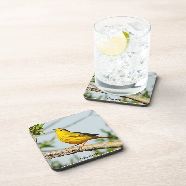 Posavasos Yellow Warbler Coaster (Lado Derecho)