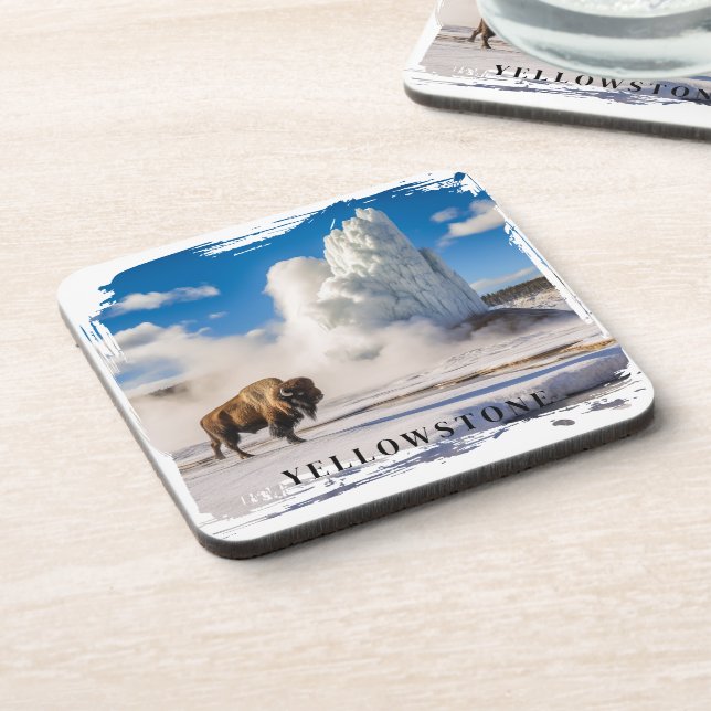Posavasos Yellowstone Bison Bebida Coaster (Lado Izquierdo)