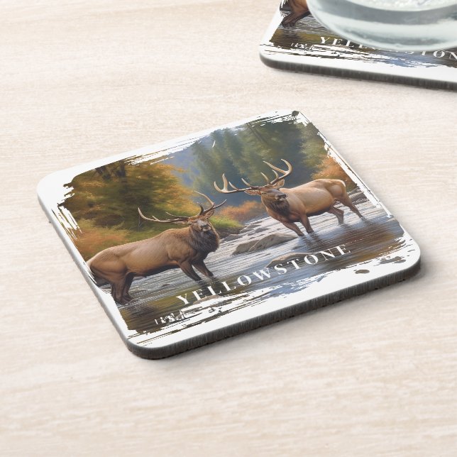 Posavasos Yellowstone Elk Beyond Coaster (Lado Izquierdo)