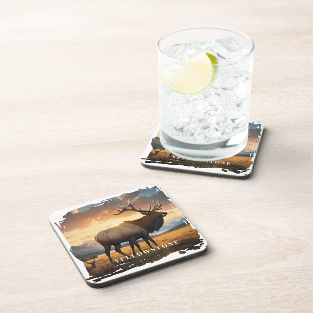 Posavasos Yellowstone Elk Beyond Coaster (Lado Derecho)