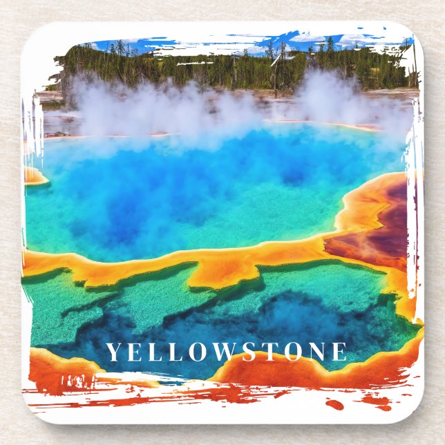 Posavasos Yellowstone Thermal Hot Spring Beast Coaster (Frente)