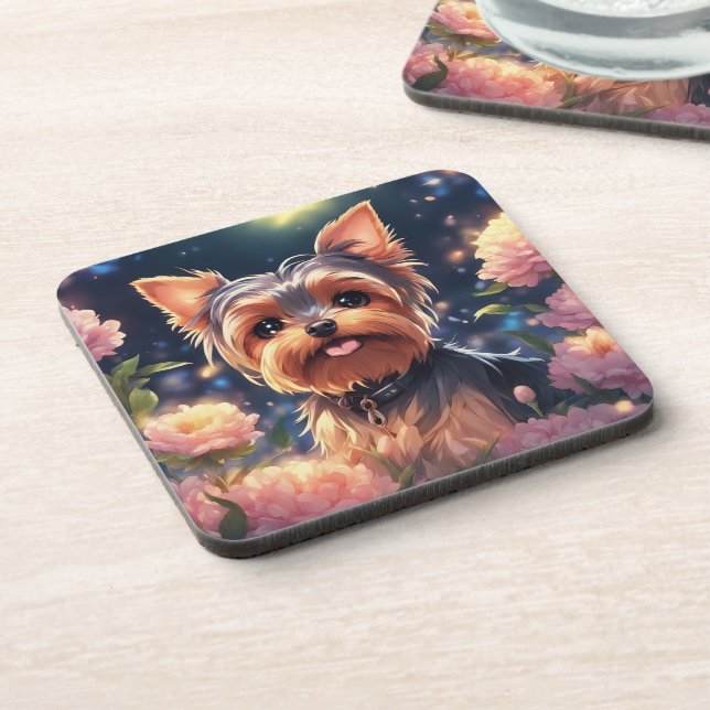 Posavasos Yikie- Astillas con espalda de corcho - conjunto d (Lado Izquierdo)