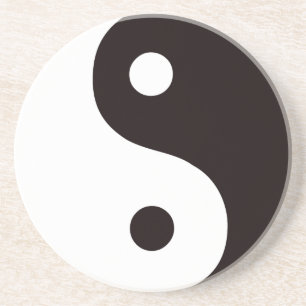 Posavasos Yin-Yang-Negro/blanco