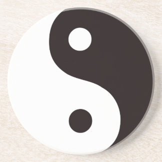 Posavasos Yin-Yang-Negro/blanco