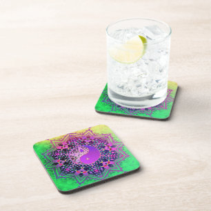 Posavasos Yin Yang Rainbow Love Corce Coasters