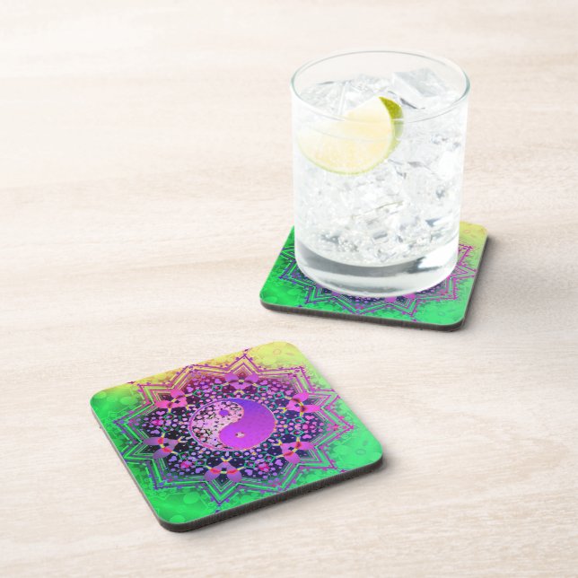 Posavasos Yin Yang Rainbow Love Corce Coasters (Lado Derecho)