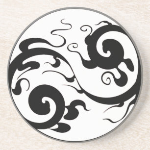 Posavasos Yin-Yang Swirl Coaster