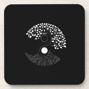 Posavasos Yin Yang Tree of life