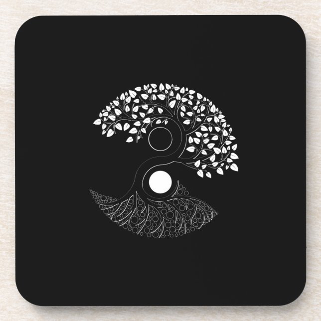Posavasos Yin Yang Tree of life (Frente)