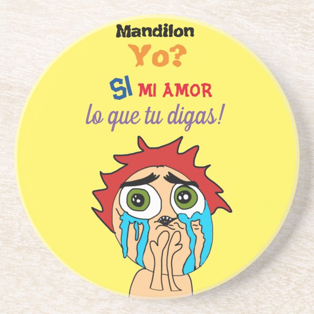 Posavasos ¿yo mandilon? (Frente)