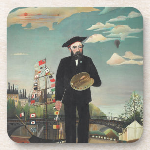 Posavasos Yo mismo: Retrato – Paisaje, Henri Rousseau 1890
