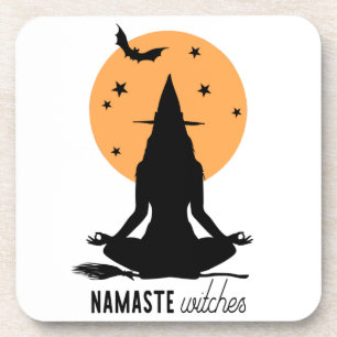 Posavasos Yoga contemporáneo de Halloween
