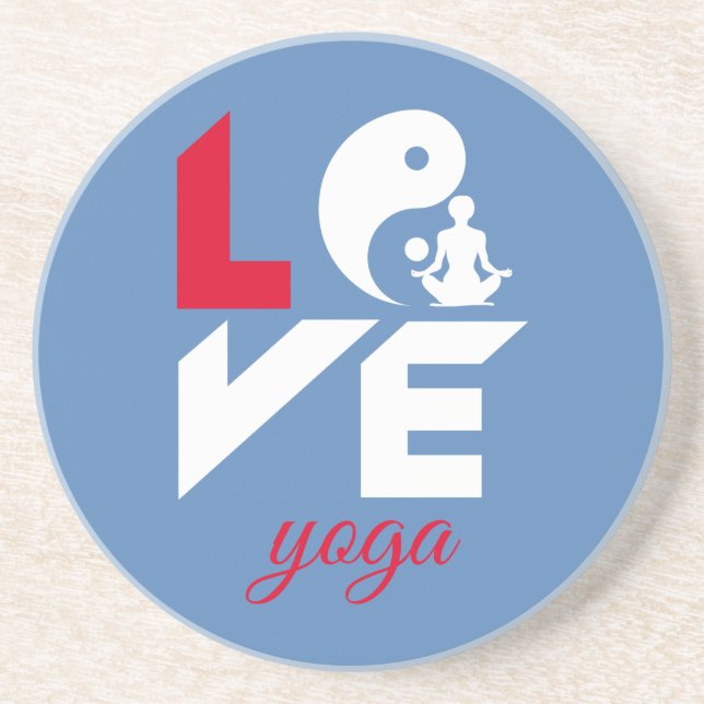Posavasos Yoga de amor (Frente)