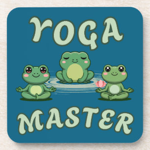 Posavasos Yoga Frots Yoga Master Wood Wall Art