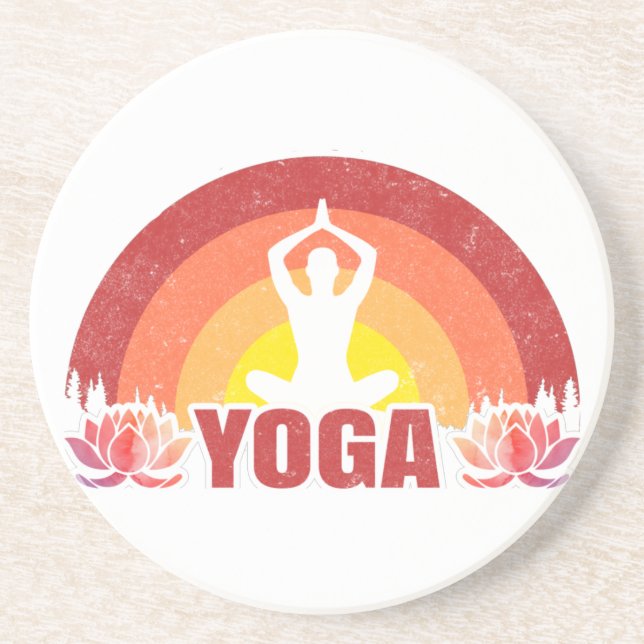 Posavasos Yoga Yoga Yogi Lotus Flor (Frente)