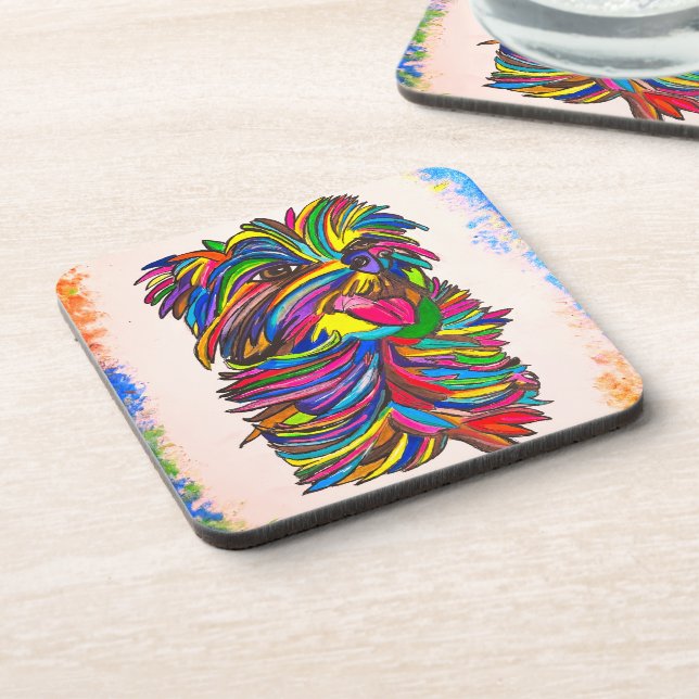 Posavasos Yorkie Coaster Set (Lado Izquierdo)