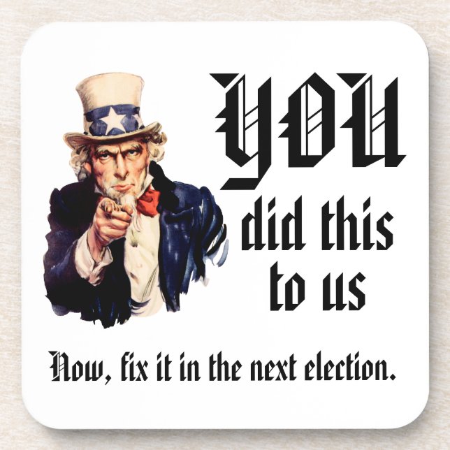 Posavasos YOU Did This to Us (Frente)