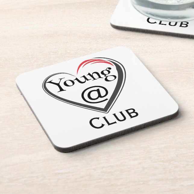 Posavasos Young at Heart Club Beverage Coaster (Lado Izquierdo)