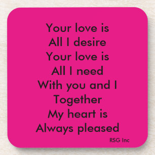 Posavasos Your love