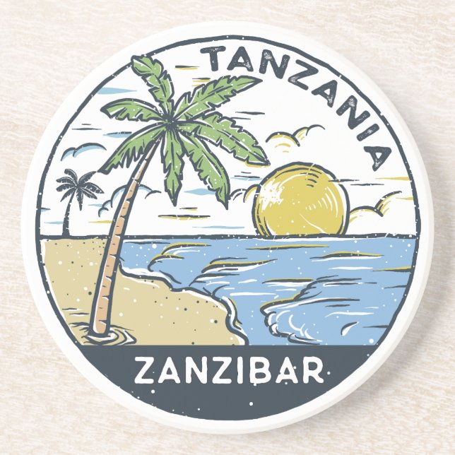 Posavasos Zanzíbar Tanzania Vintage (Frente)