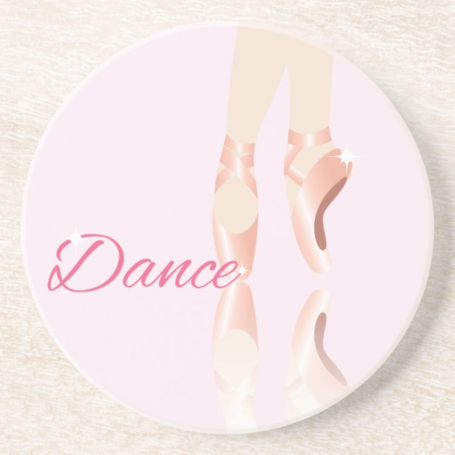 Posavasos Zapatillas de ballet de baile (Frente)