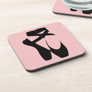 Posavasos Zapatos de punta de ballet negro