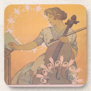 Posavasos Zdenka Cerny poster por Alphonse Mucha