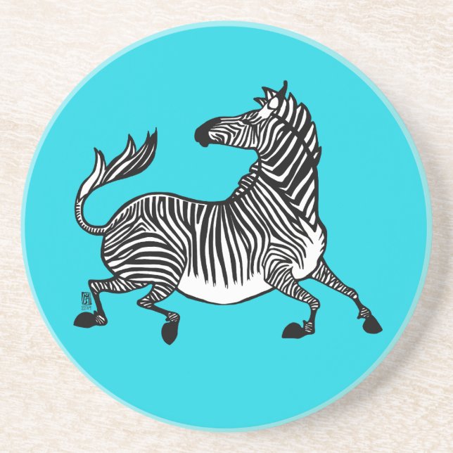 Posavasos Zebra 4 Sandstone Coaster (Frente)